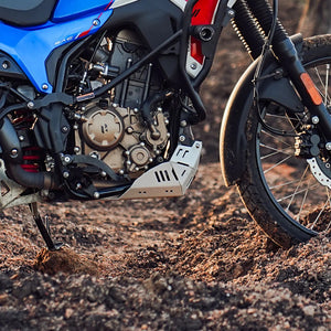 LCB Vambrace Bash Plate Silver For Hero Xpulse 210 - Motodrift