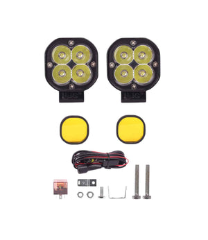 HJG 4 LED Mini 40W With Harness & Switch - Motodrift