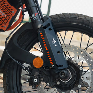 Moto Torque Fork Protectors Metal For KTM Adventure 390 2025  Gen 2 - Black - Motodrift