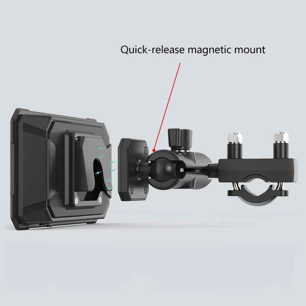 Magnetic Quick Release M3 ELITE 6.25 INCH Navigation with CAMERA,TPMS,GPS - Motodrift