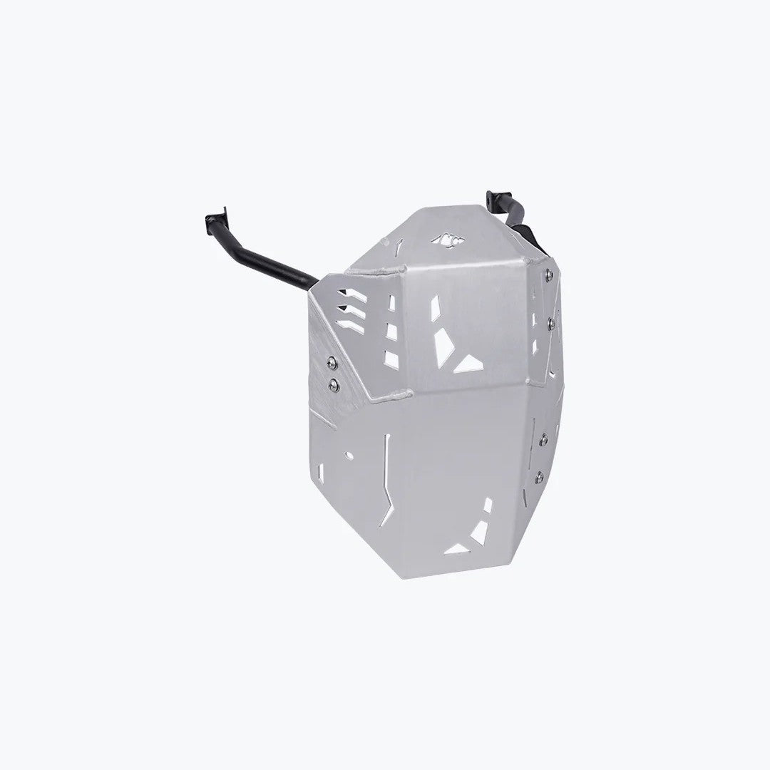 LCB Vambrace Bash Plate Silver For Kawasaki Versys 650