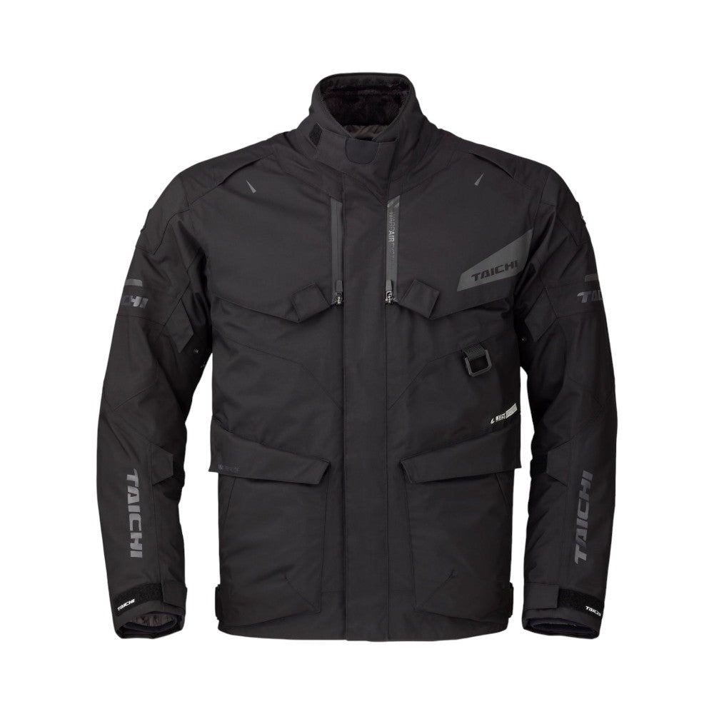 Black jacket with 'Taichi' branding on a white background