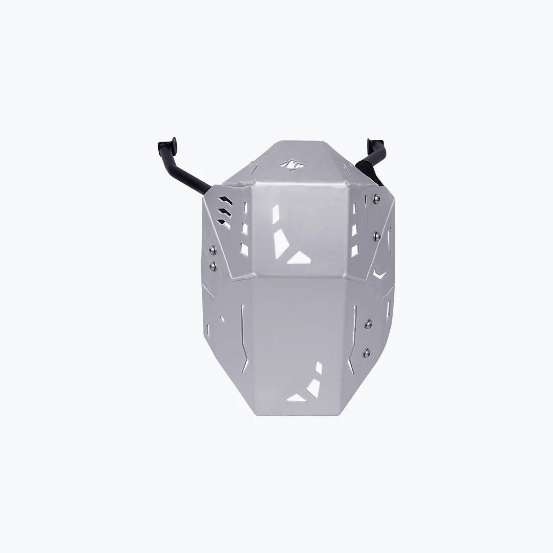 LCB Vambrace Bash Plate Silver For Kawasaki Versys 650