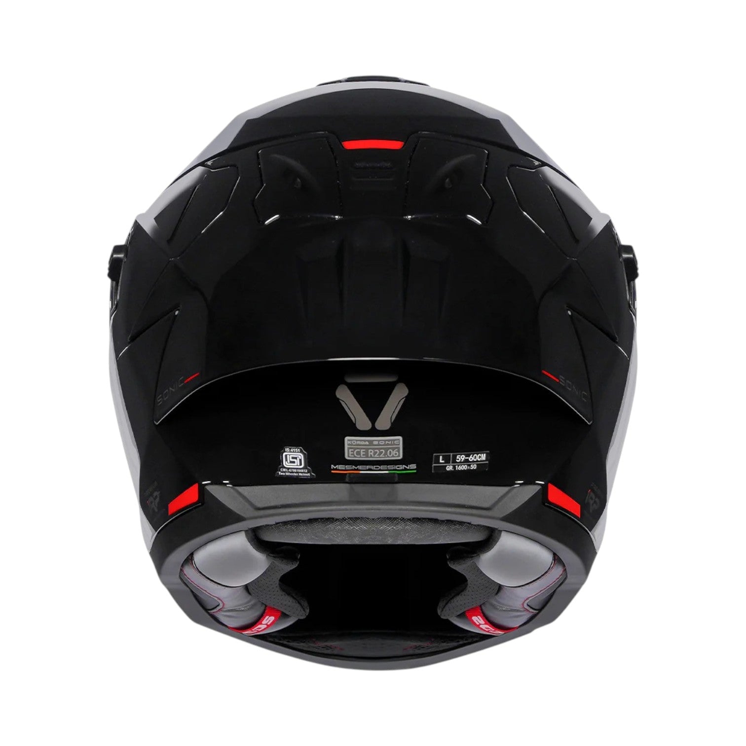 Korda Sonic GP Solid Black Helmet – Stylish & Safe Motorcycle