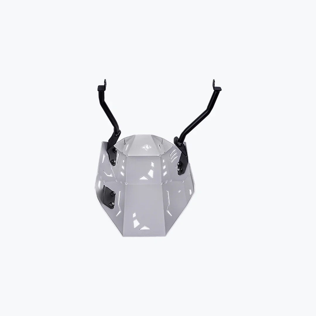LCB Vambrace Bash Plate Silver For Kawasaki Versys 650