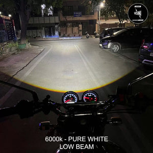 Vaishnu LED Touring Headlight For Royal Enfield Continental GT / Interceptor 650 (2023 Onwards) - Motodrift