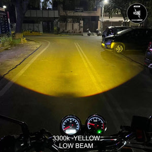 Vaishnu LED Touring Headlight For Royal Enfield Continental GT / Interceptor 650 (2023 Onwards) - Motodrift