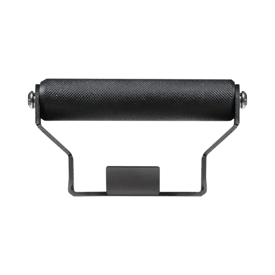 ViaTerra matte black aluminium mobile and GPS mount for KTM Adventure 390 Gen 3 with knurled crossbar