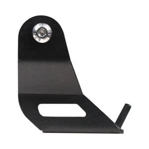 Matte black CNC-bent aluminum mobile and GPS mount for KTM Adventure 390 Gen 3 motorcycle