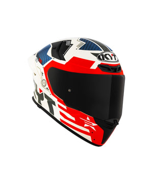KYT TT Revo Fuselage full-face motorcycle helmet featuring an aerodynamic shell design, dynamic Fuselage graphics, wide-vision visor, efficient ventilation system, comfortable removable liner, and ECE-certified protection for sport and street riders.
