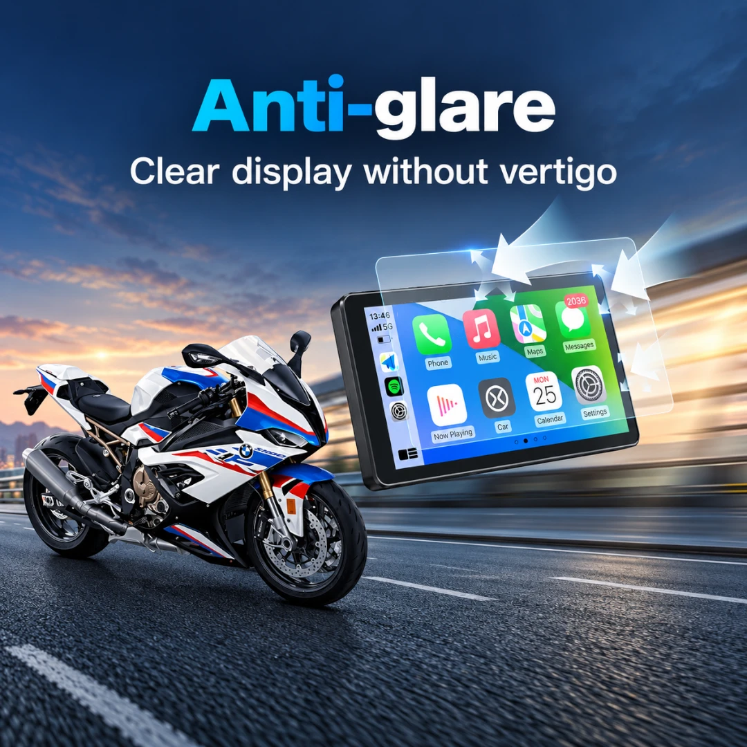 LBC Moto BM300 wireless CarPlay display for BMW motorcycle