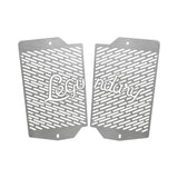 Legundary Vector radiator grill for Triumph Tiger 900 in silver aluminium with a protective slotted design