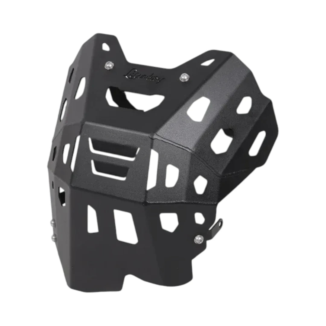 Legundary Vambrace black aluminium bash plate for Triumph Tiger 900 motorcycle engine protection