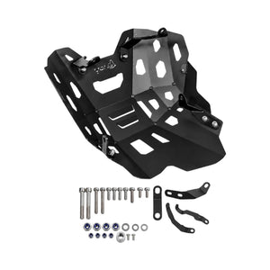 Legundary Vambrace black aluminium bash plate for Triumph Tiger 900 with included mounting hardware kit