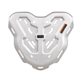 Legundary Genesis silver aluminium carrier plate for TVS Apache RTX 300 motorcycle luggage mounting