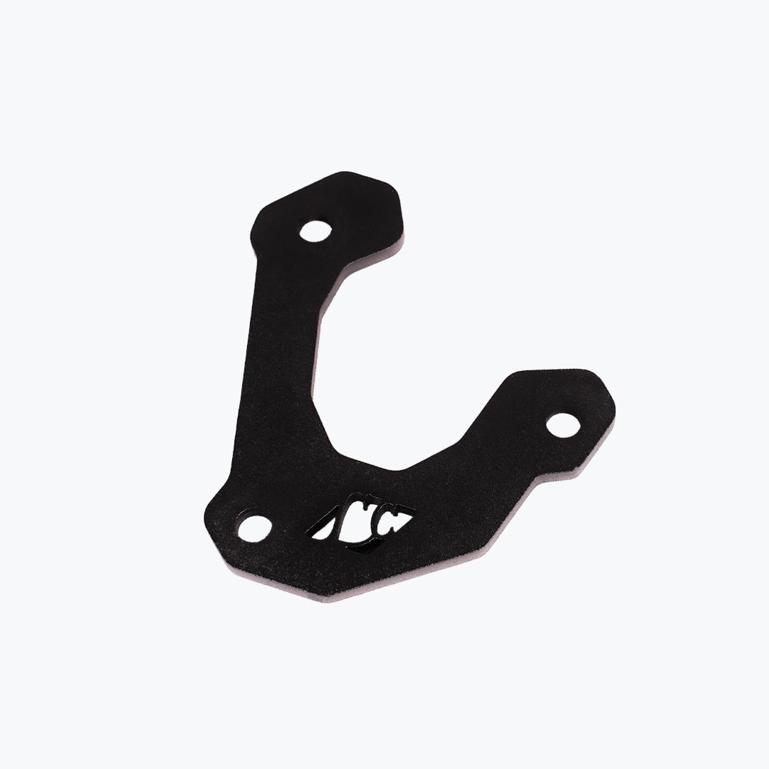 Legundary Genesis side stand base for TVS Apache RTX 300 in black aluminium and steel