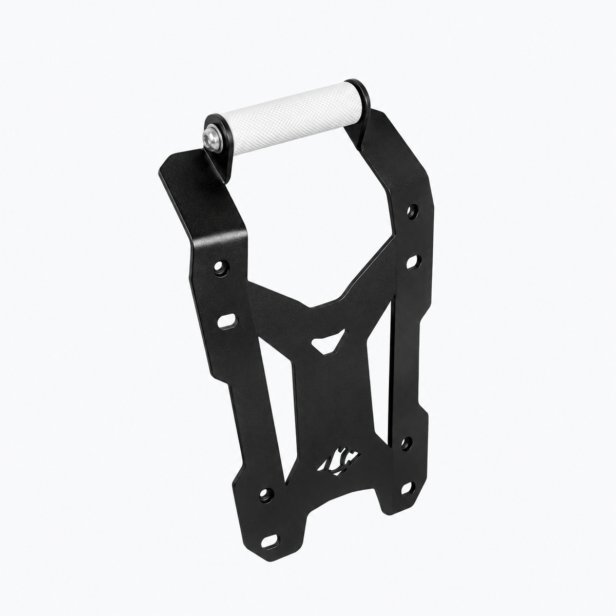 Legundary Ploigos GPS mount for TVS Apache RTX 300 with black steel frame and silver textured crossbar