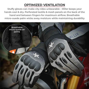 Viaterra Miller Urban Motorcycle Riding Gloves