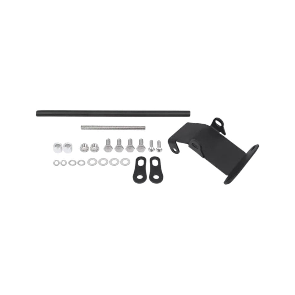 Motodrift Adrinex crash guard mounting hardware kit for Honda CB 200X including bolts, spacers, and clamps.