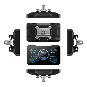 Motodrift Aoocci C3 Plus 5-inch motorcycle wireless touchscreen display with CarPlay and Android Auto interface