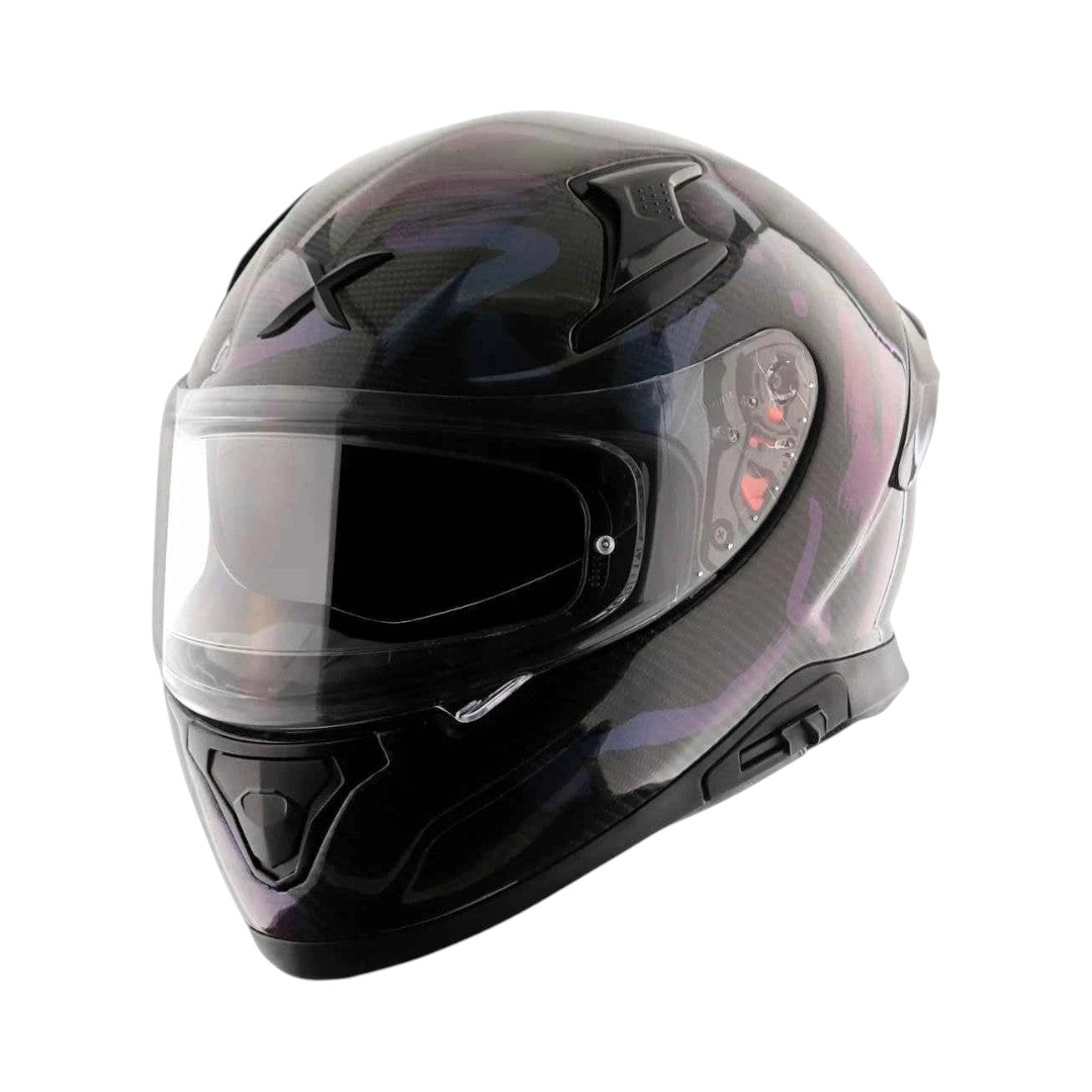 Motodrift Axor Apex Gloss Carbon helmet featuring a lightweight carbon fiber shell with a sleek, aerodynamic design.