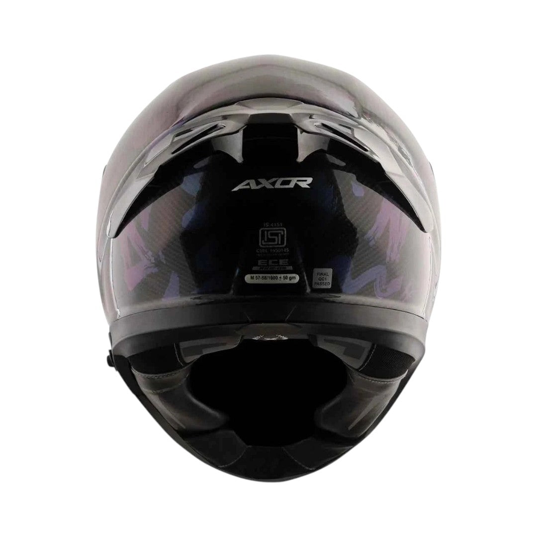 Motodrift Axor Apex Gloss Carbon helmet featuring a lightweight carbon fiber shell and scratch-resistant visor.