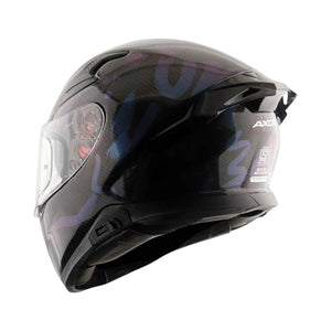 Motodrift Axor Apex Gloss Carbon helmet featuring a lightweight carbon fiber shell with a sleek aerodynamic profile.