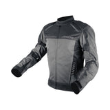 Motodrift Axor Nimbuz grey mesh motorcycle riding jacket with Level 2 armour and ventilation panels