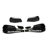 Motodrift Barkbusters VPS black plastic handguard replacement shields for adventure and off-road motorcycle protection.