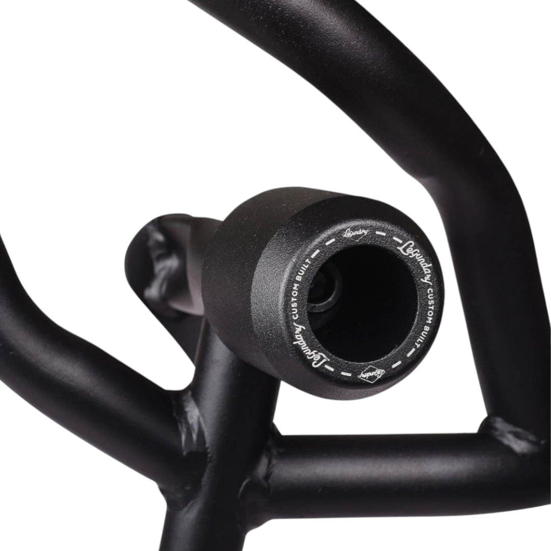 LCB Bazooka Crash Guard With Slider For Royal Enfield Himalayan 450 (Black) - Motodrift