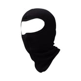 Motodrift black balaclava face mask with ergonomic design for motorcycle riders, providing UV protection and warmth.