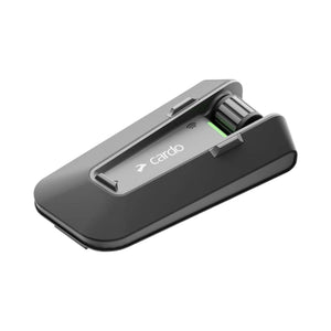 Motodrift Cardo Packtalk Neo motorcycle communication system unit in sleek black with volume control wheel