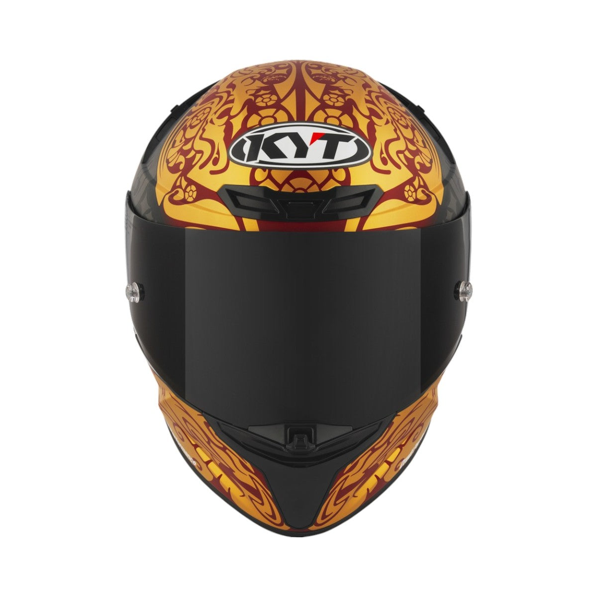 Motodrift KYT TT Revo Enea Bastianini matte replica motorcycle helmet with bold orange and black racing graphics