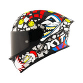 Motodrift KYT TT Revo Ricardo Rossi 2022 replica motorcycle helmet in matte finish with vibrant graphic design