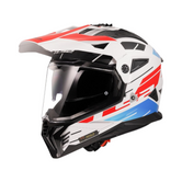 LS2 MX436 Pioneer II Namib White Blue Red - Motodrift