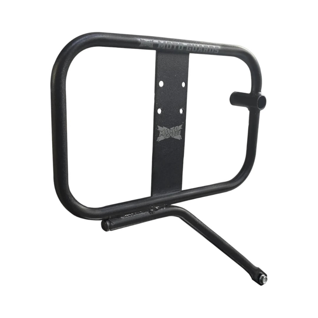 Motodrift Moto Torque black mild steel saddle stay for Honda H'ness 350 and RS motorcycle luggage support