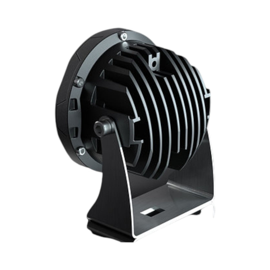 Motodrift Raw Stone Regulus 40 LED driving light with black 6063 aluminium housing and adjustable mounting bracket