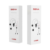 Motodrift Sena B20 helmet clamp kit packaging showing HD Speakers 2.0 and microphone accessories for communication