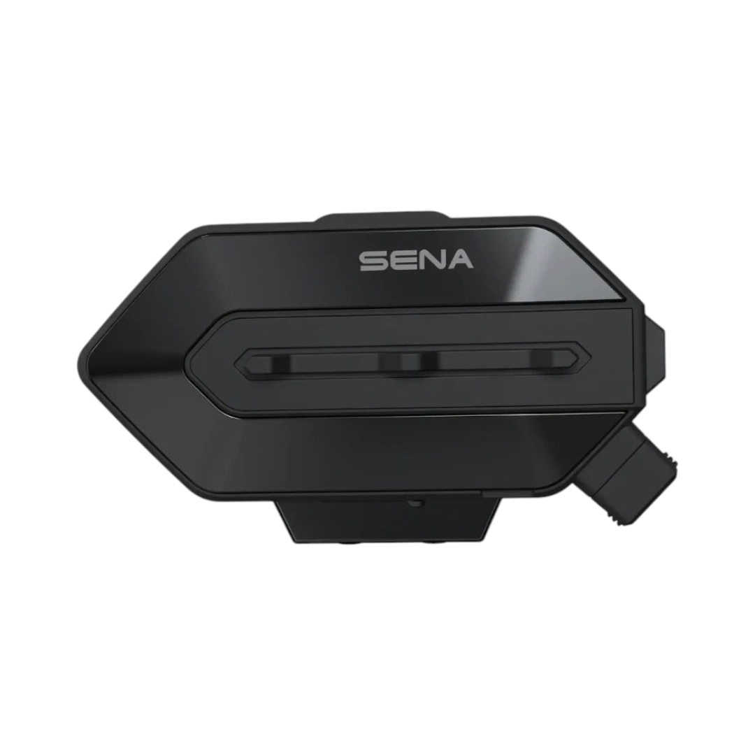 Motodrift Sena R35 black motorcycle mesh communication system with sleek waterproof design