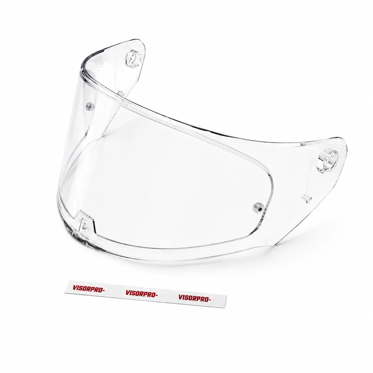 Motodrift VisorPro clear replacement visor for LS2 Storm 2, Stream 2, and Rapid 2 helmets with included decals