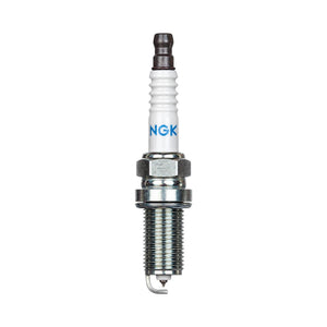 NGK Laser Iridium LKAR8AI-9 spark plug featuring a white ceramic insulator and threaded metal body