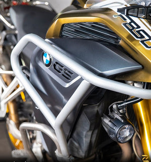 Z Pro Upper Crash Bars For BMW F850 GSA (Silver) - Motodrift