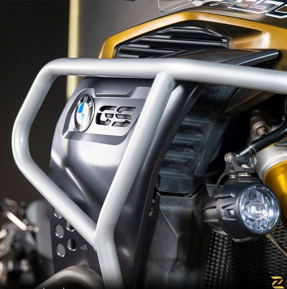 Z Pro Upper Crash Bars For BMW F850 GSA (Silver) - Motodrift