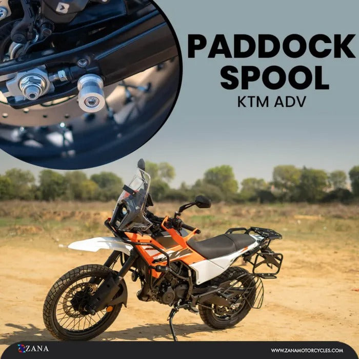 Zana Paddock Stand Spools For 2025 KTM Adventure 250 / 390 S / 390 X - Motodrift