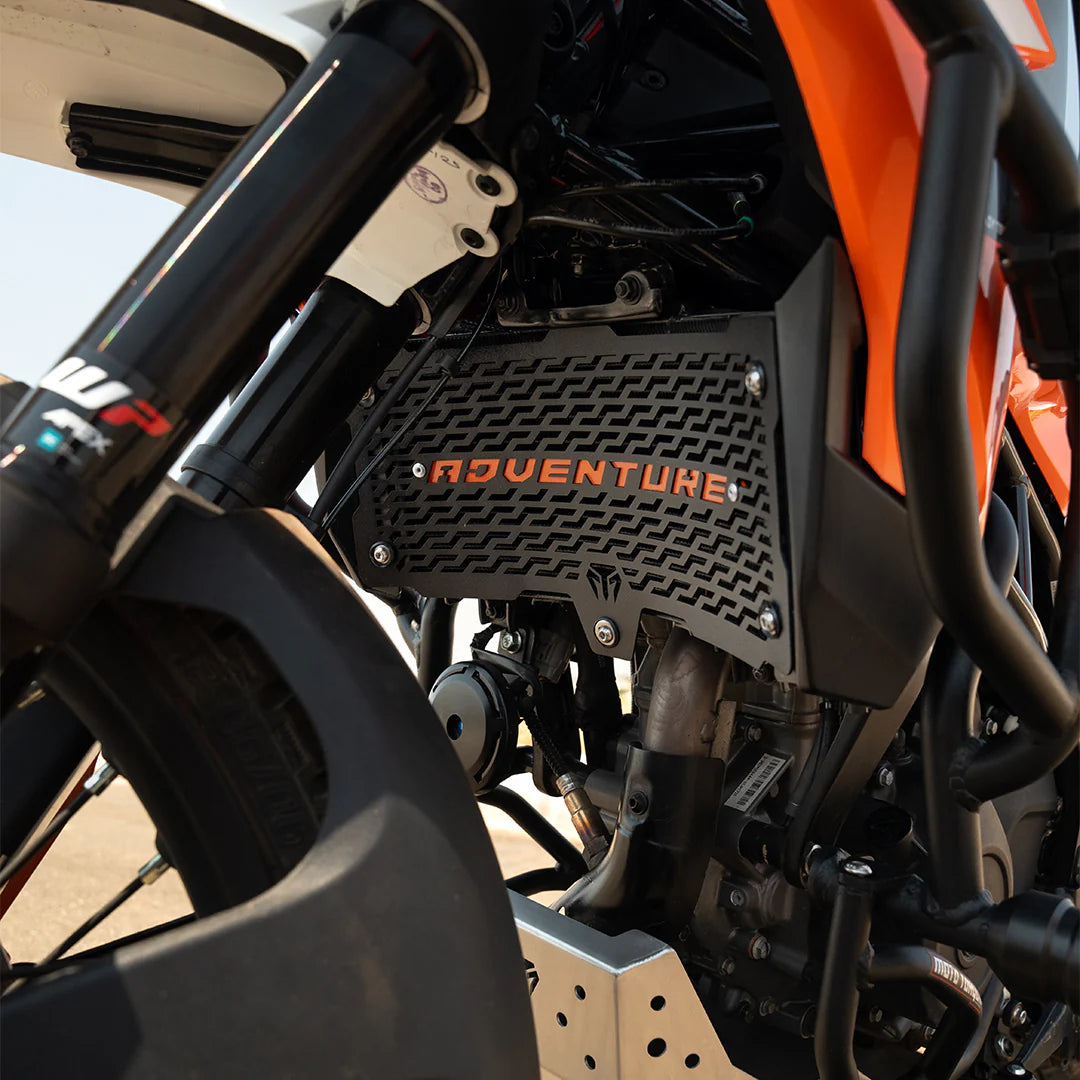 Moto Torque Radiator Guard For KTM Adventure 390 2025  Gen 2 - Black - Motodrift