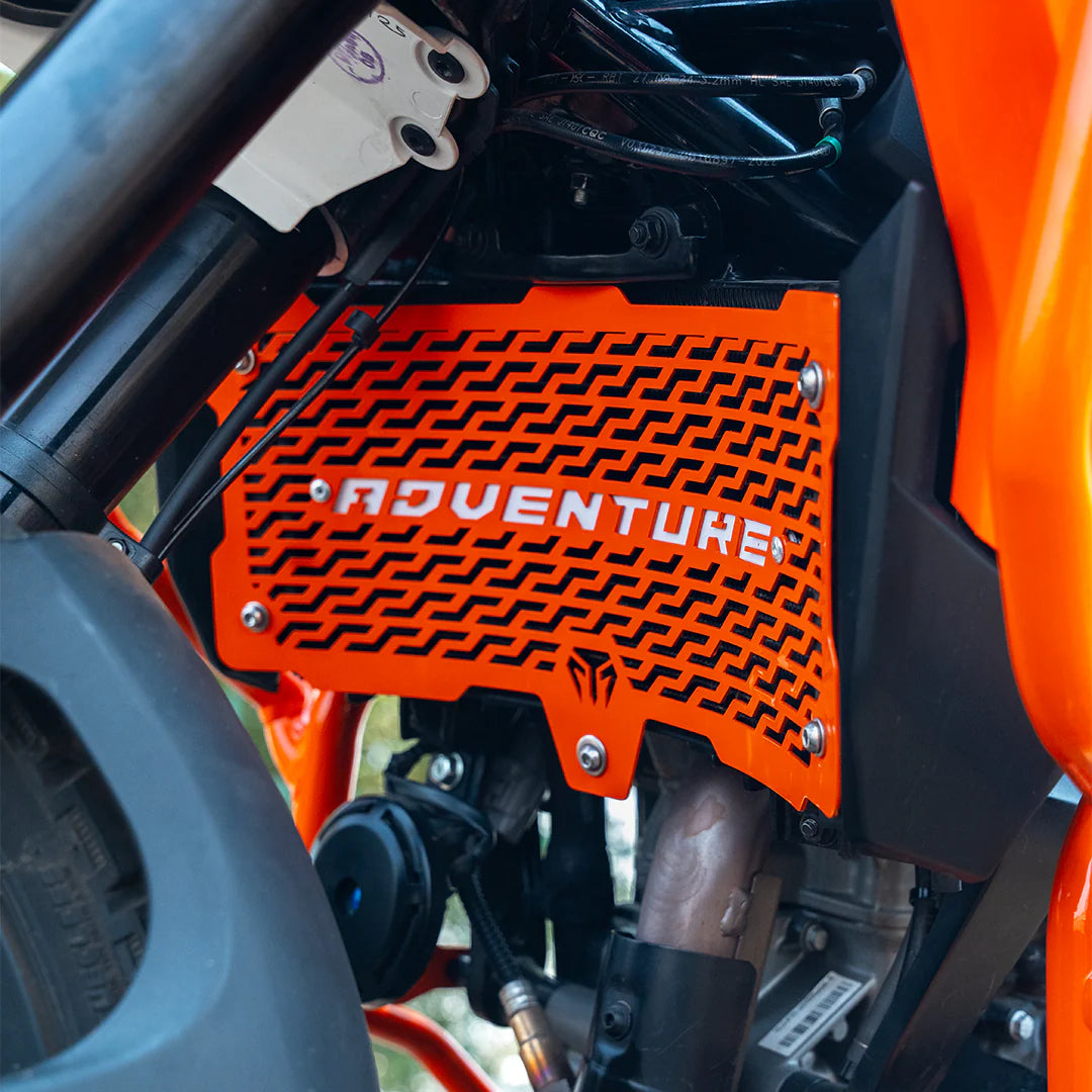 Moto Torque Radiator Guard For KTM Adventure 390 2025  Gen 2 - Orange - Motodrift