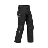 Rynox Stealth EVO 4 black adventure motorcycle touring pants with protective knee and thigh ventilation