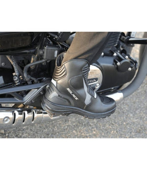 Solace Scout Motorcycle Boots - Black Grey - Motodrift
