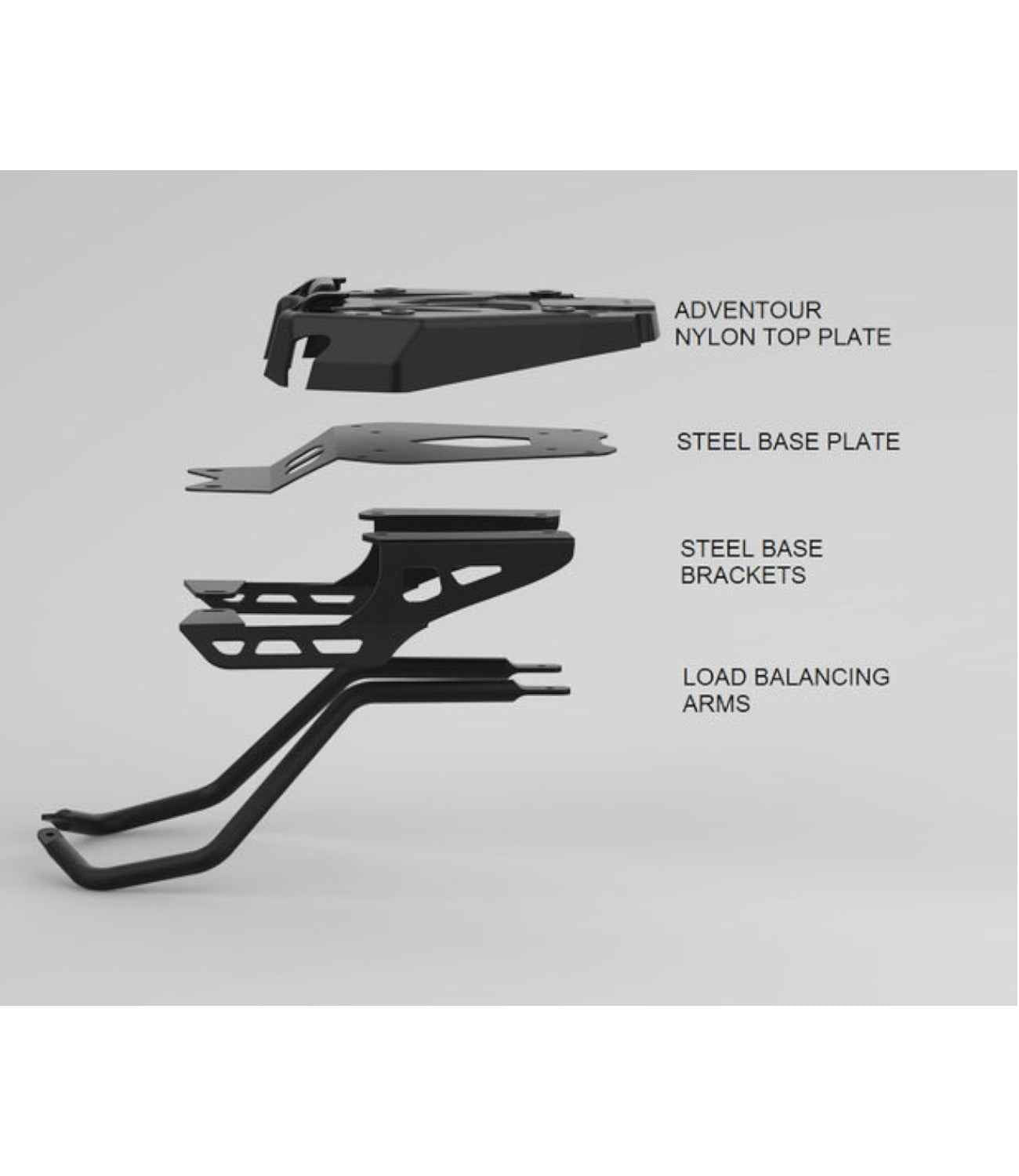 Carbon Racing AdvenTOUR Multi-Point Top Rack For KTM Adventure 250 / 390 - Motodrift