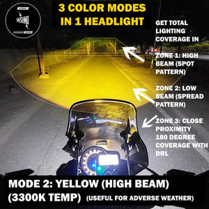 Vaishnu LED Touring Headlight For Triumph Speed 400 / Scrambler 400 X - Motodrift